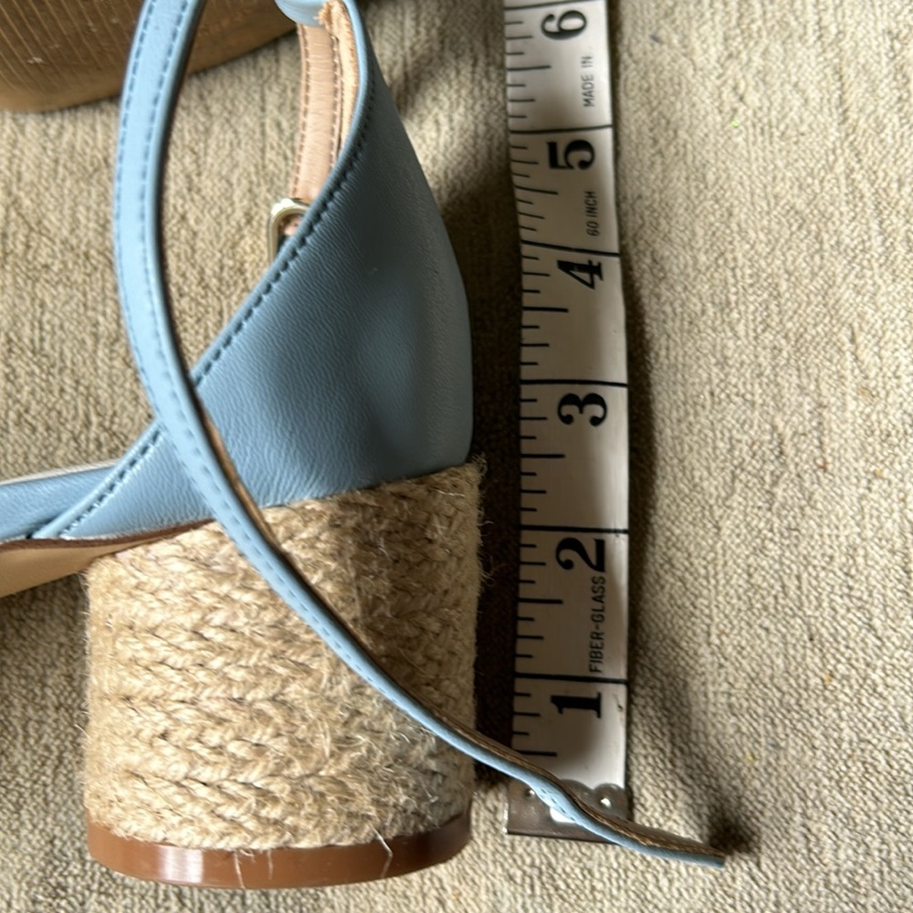 Draper James Light Blue Knotted Strap Sandals - Picture 4 of 5